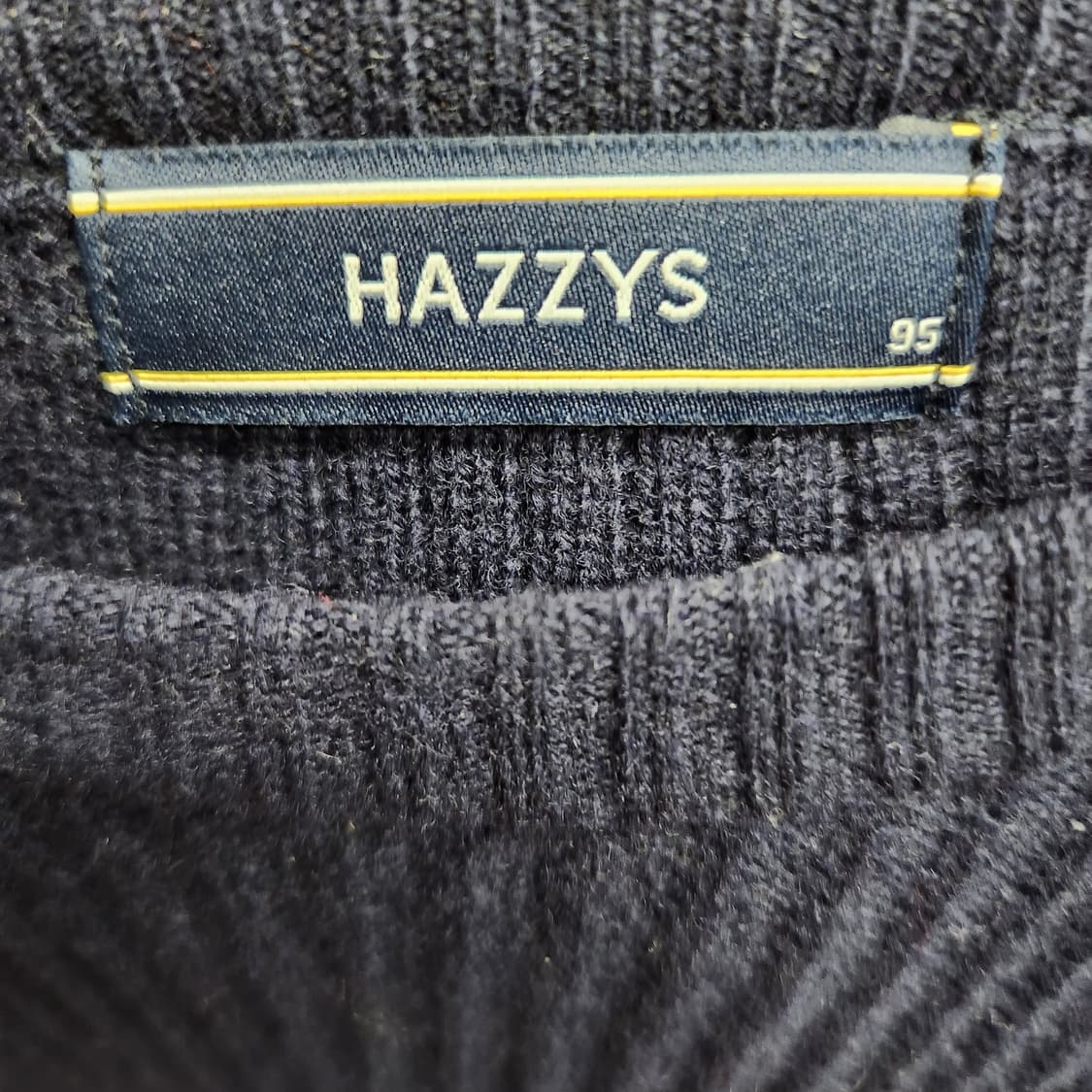 헤지스 배색 스트라이프 골지 모 니트 95(L) 상품이미지5