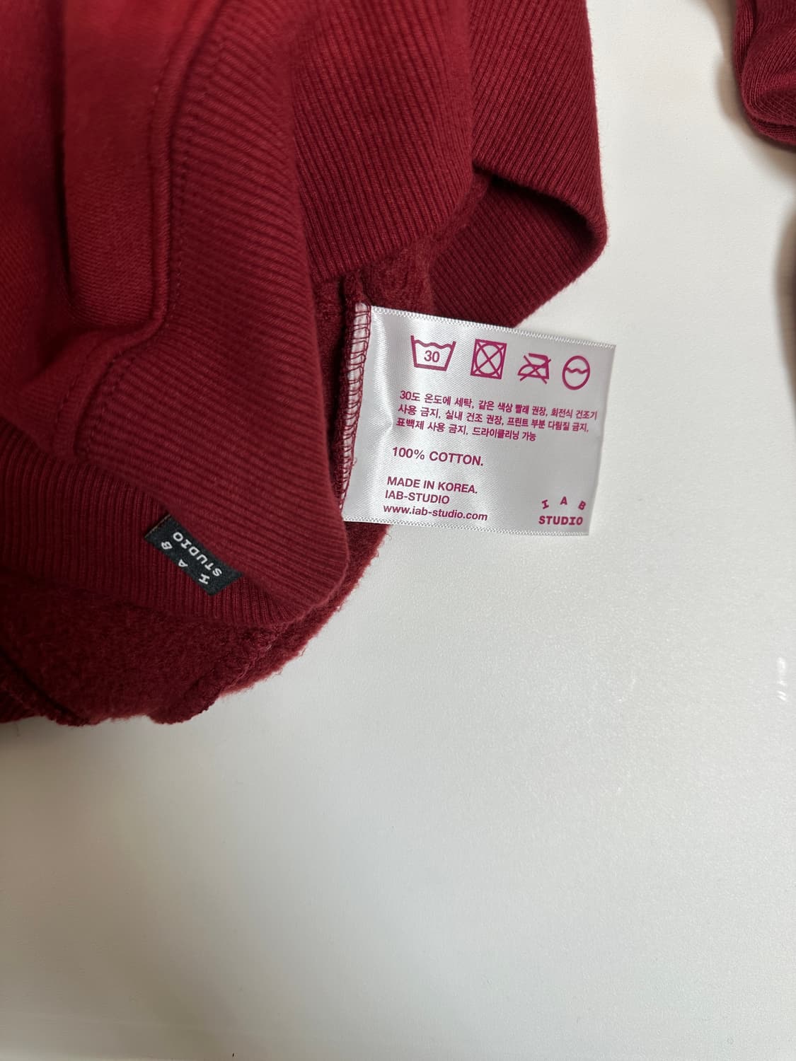 IAB 스튜디오 후디 (라즈베리 L) 상품이미지5