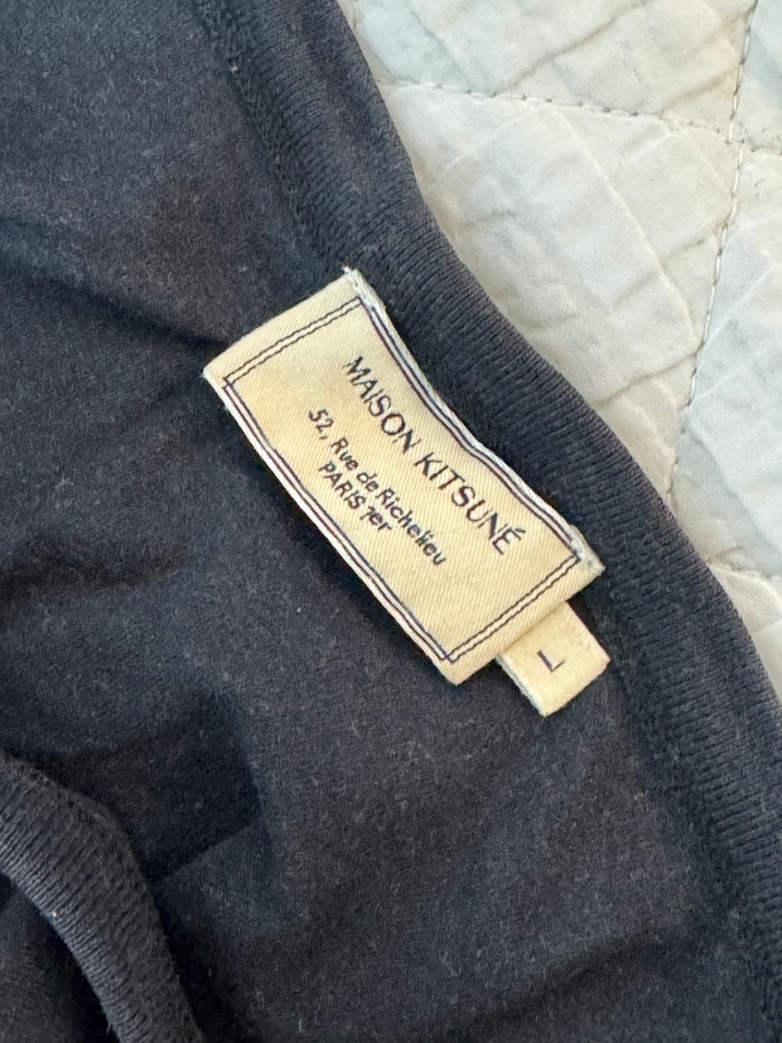 메종키츠네 포켓 반팔 블랙 L 상품이미지3