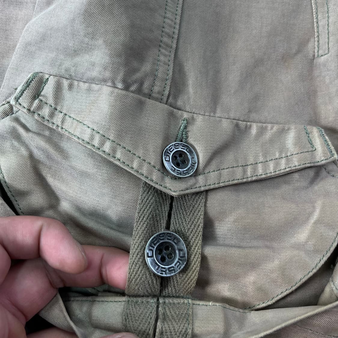 95 디젤 90s 유광 세틴 사파리자켓 상품이미지5