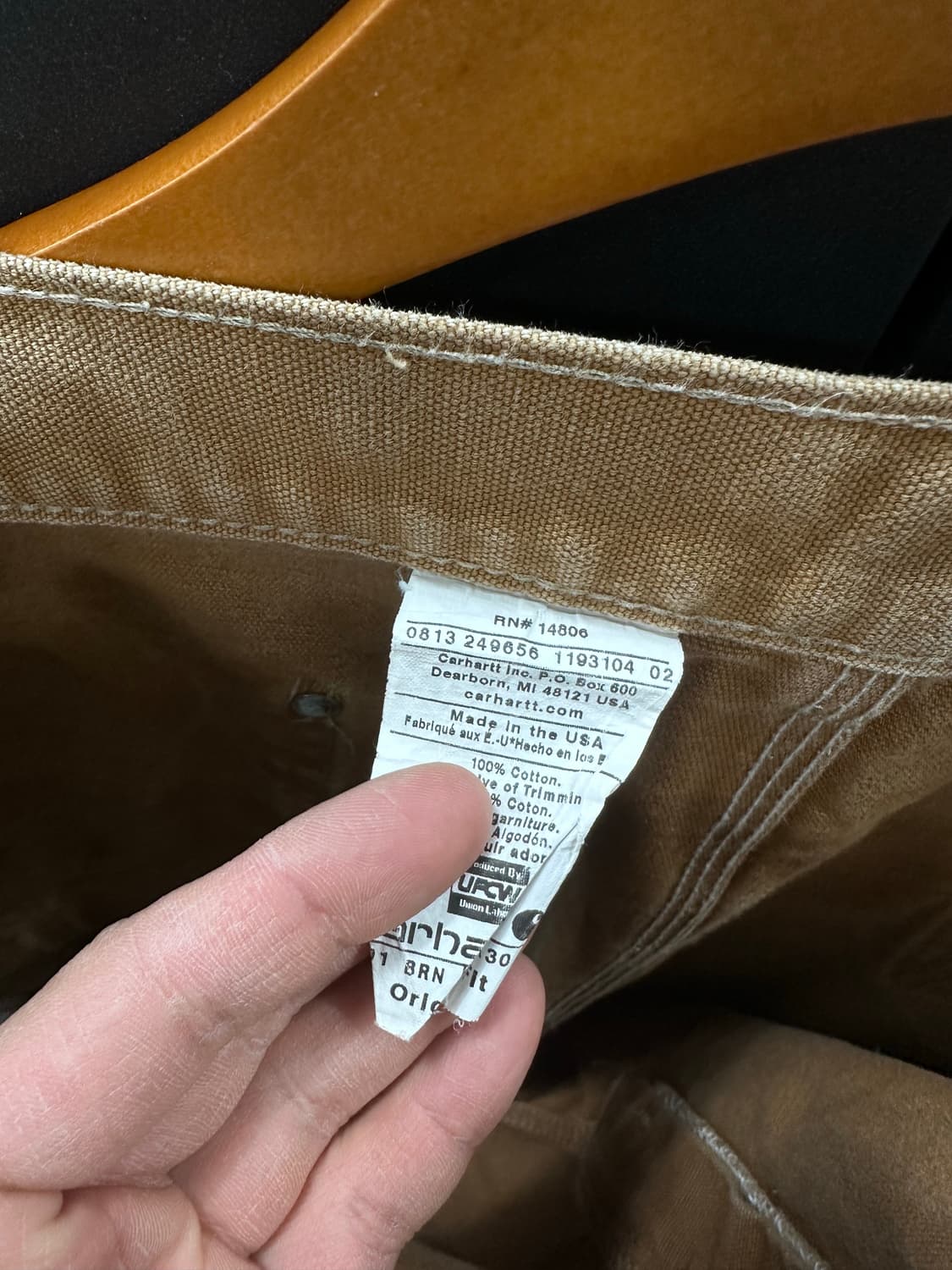 90s 칼하트 더블니 made in usa 상품이미지5
