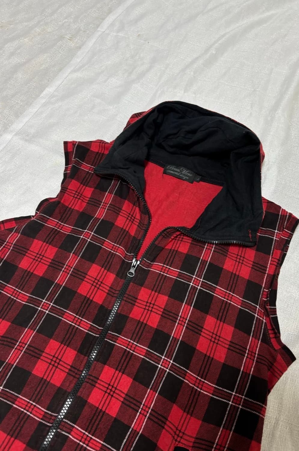 Beaumere 00’s y2k red check zip up 상품이미지8
