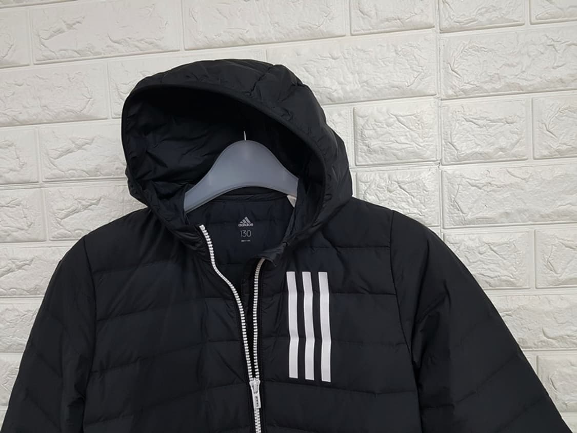 아디다스 슬림 패딩 점퍼 키즈130 경량 상품이미지2