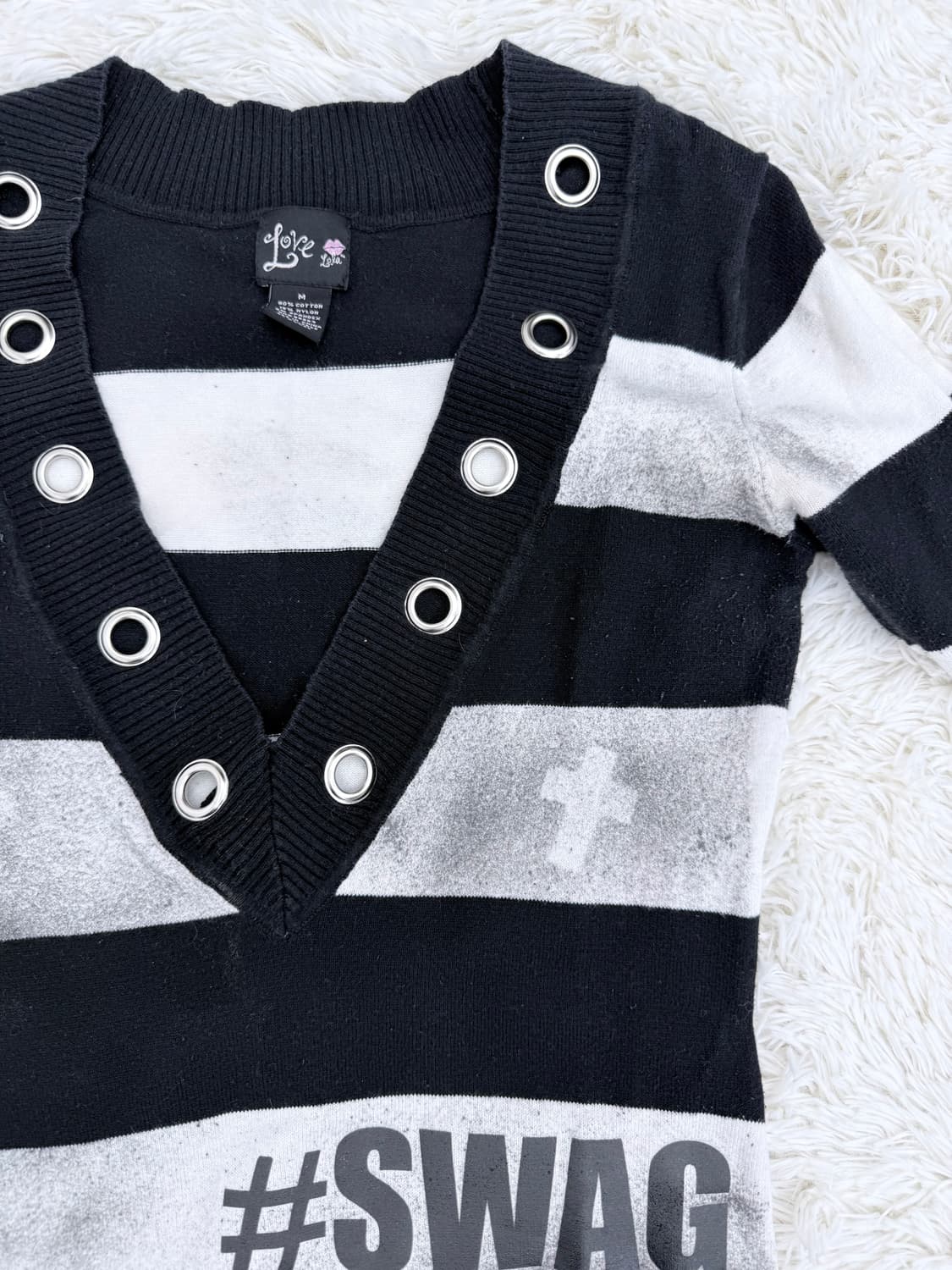 아일렛 펑크 니트 OPS 상품이미지2