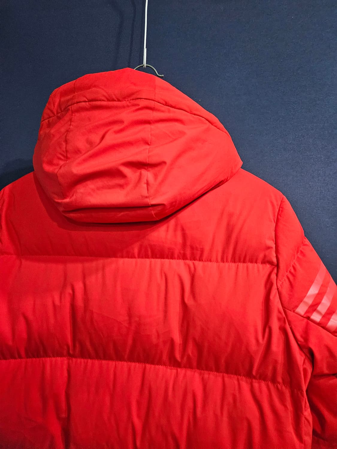 아디다스 레드컬러 남성 100 구스다운 롱패딩  상품이미지9