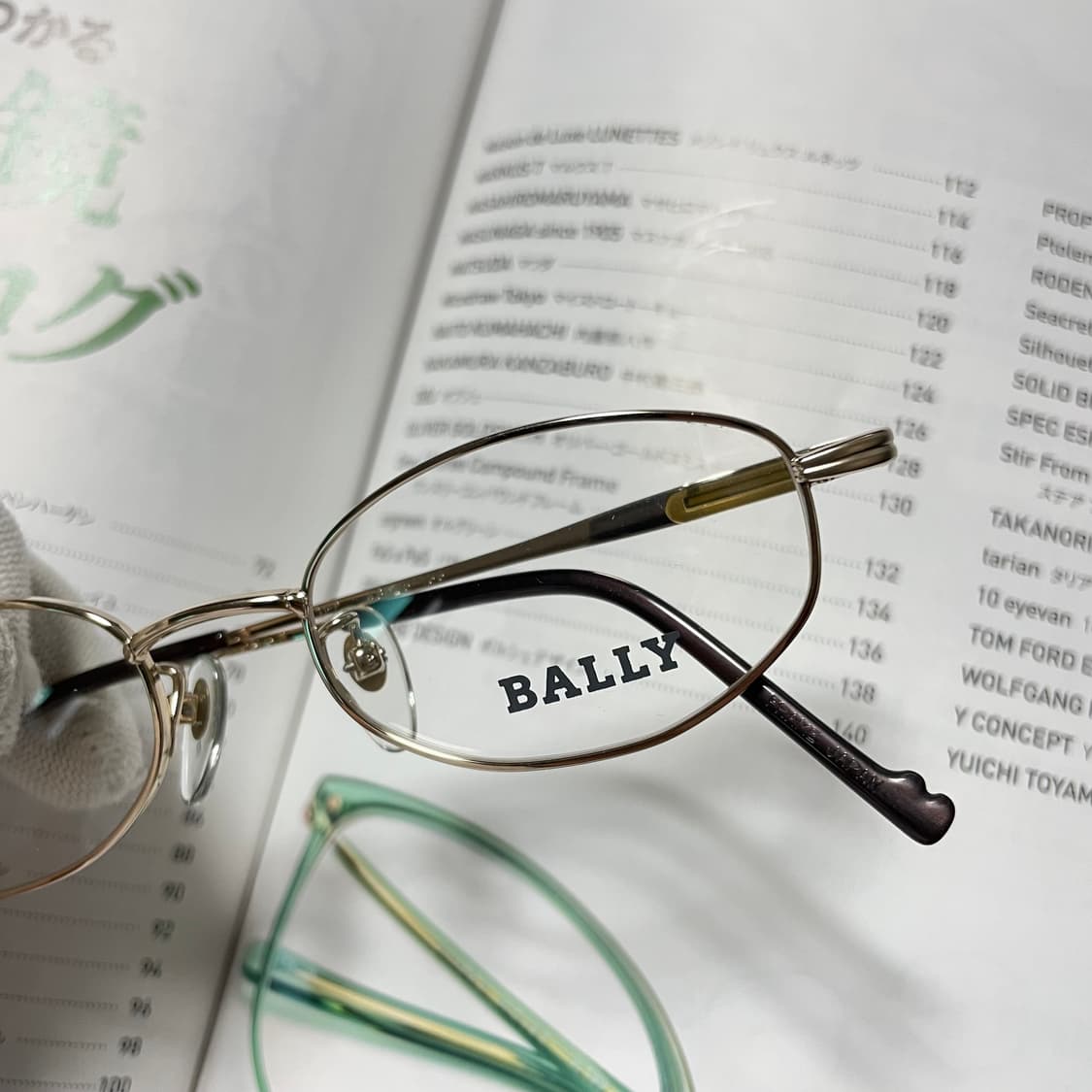 BALLY 발리 명품 골드 티타늄 일본 안경 상품이미지2