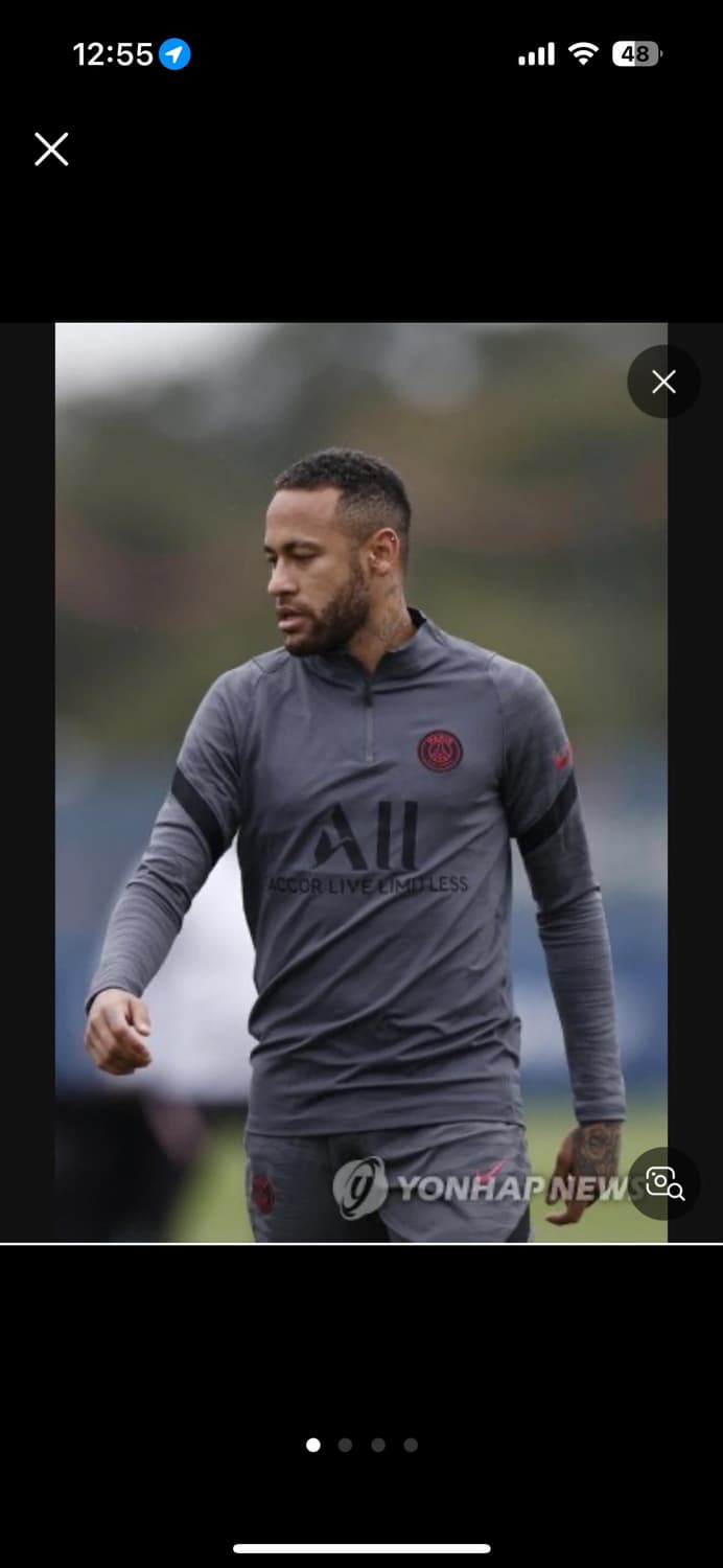 21-22 PSG 나이키 드릴탑 m사이즈 상품이미지2