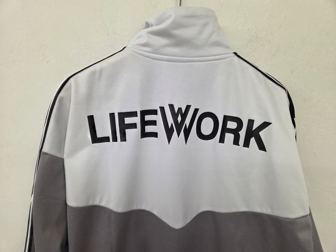 라이프워크 그레이/화이트 배색 트랙탑 L 상품이미지7