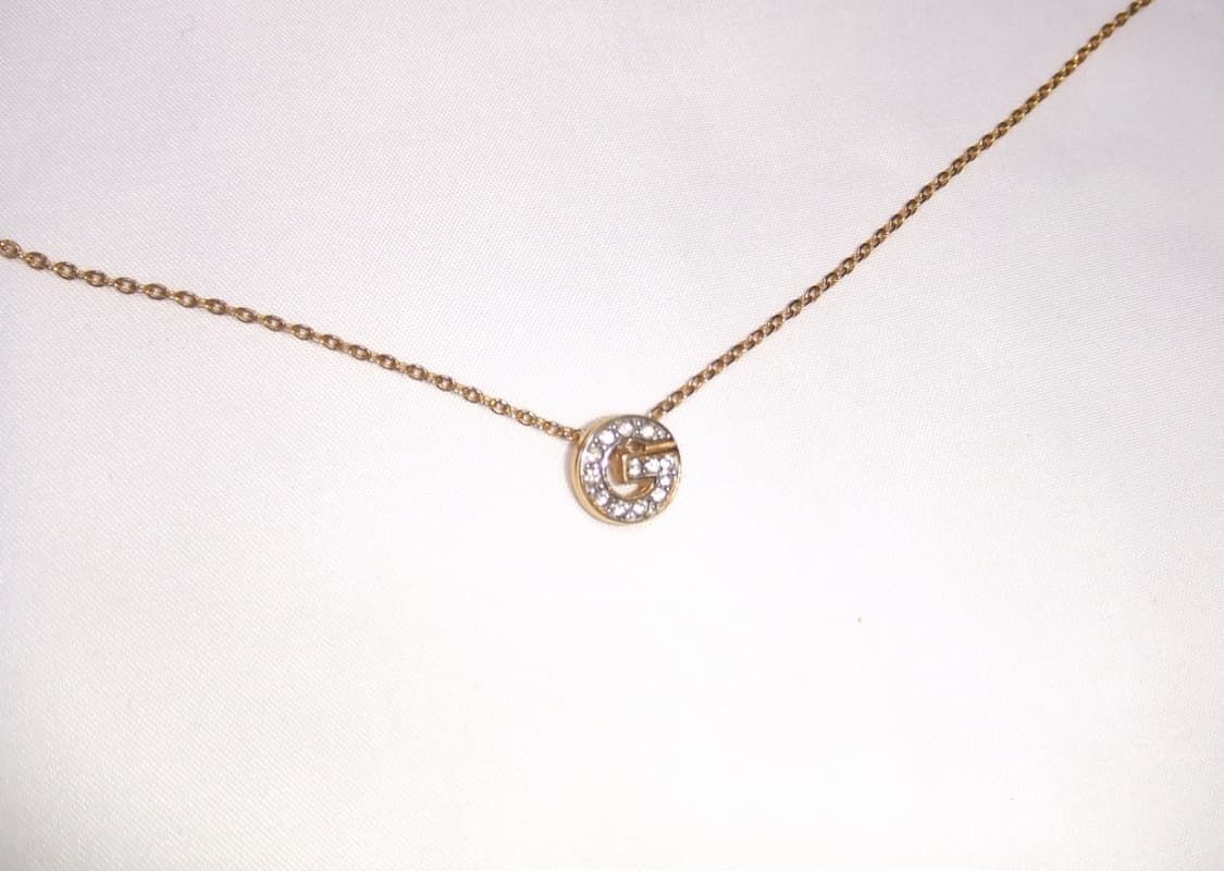 지방시 G 라인스톤 목걸이 골드 상품이미지1
