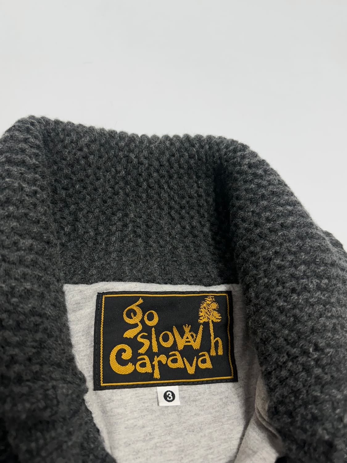 Go Slow Caravan 모 숄카라 니트 가디건 일본빈티지 상품이미지7