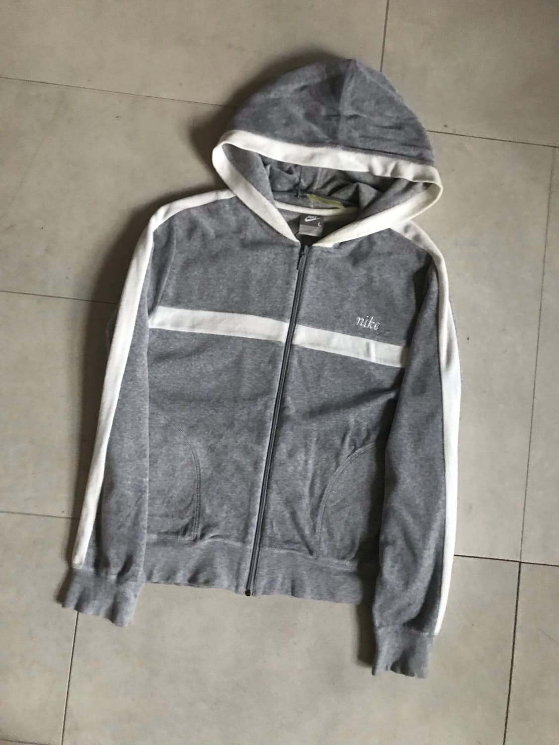 나이키 그레이 벨벳 후드집업 상품이미지8