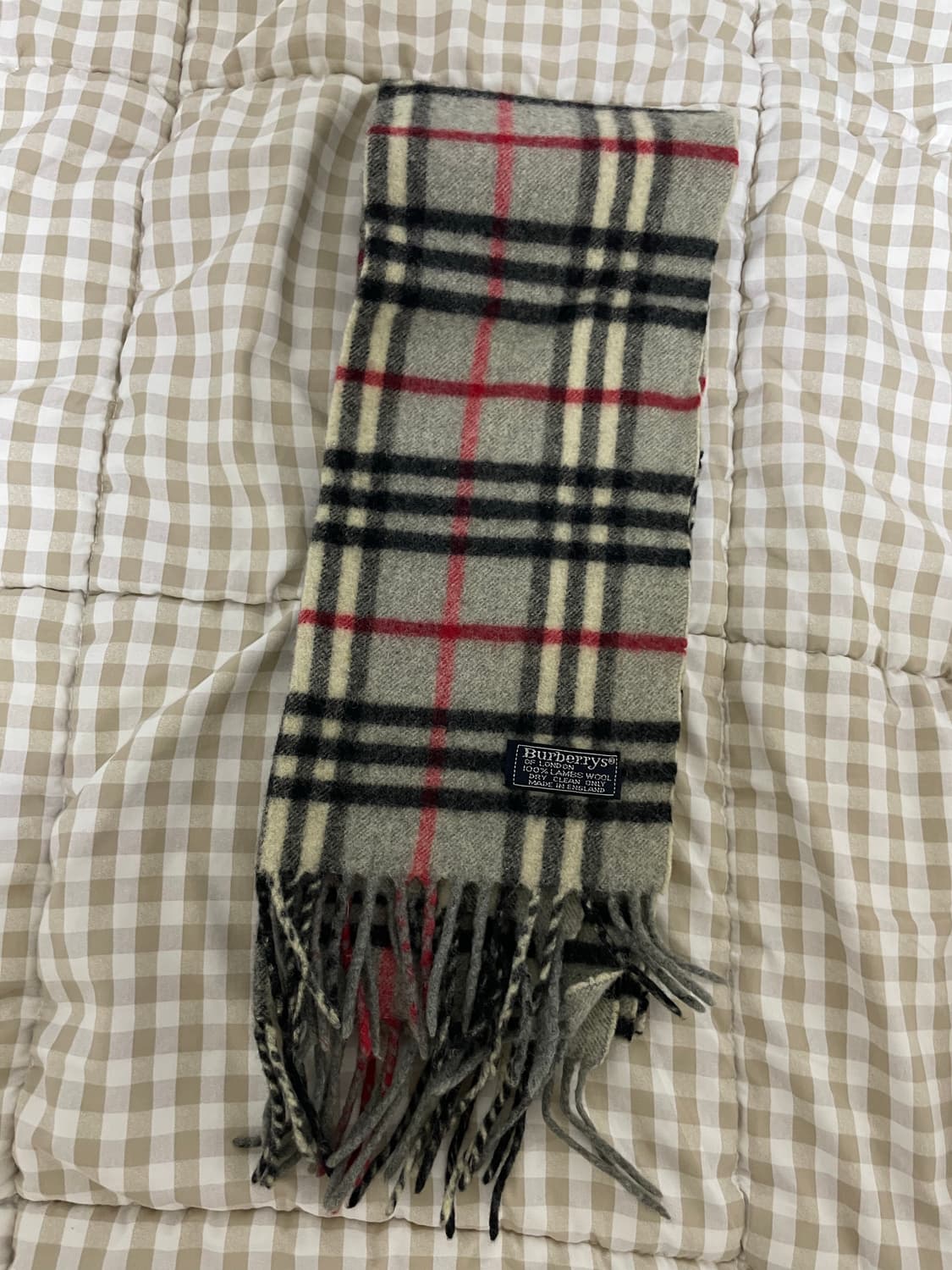 버버리스 체크 패턴 머플러 상품이미지2