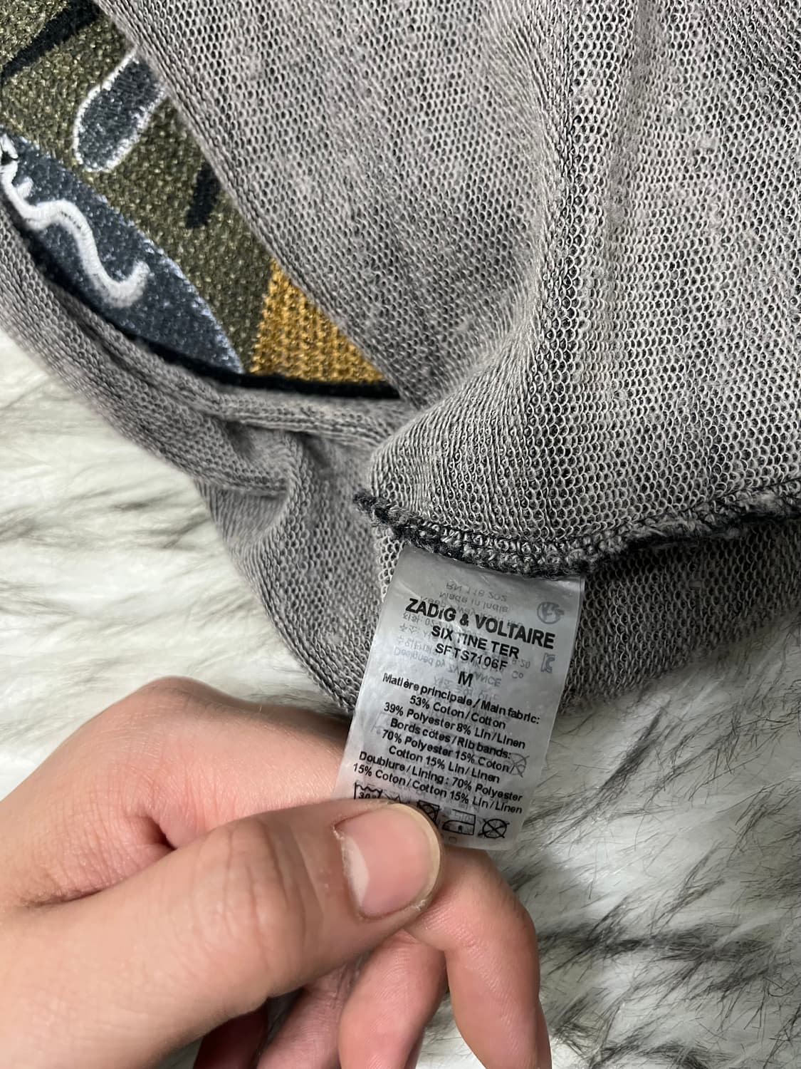 [S] Zadig & Voltaire TILL I DIE 백 패치 후디 상품이미지5