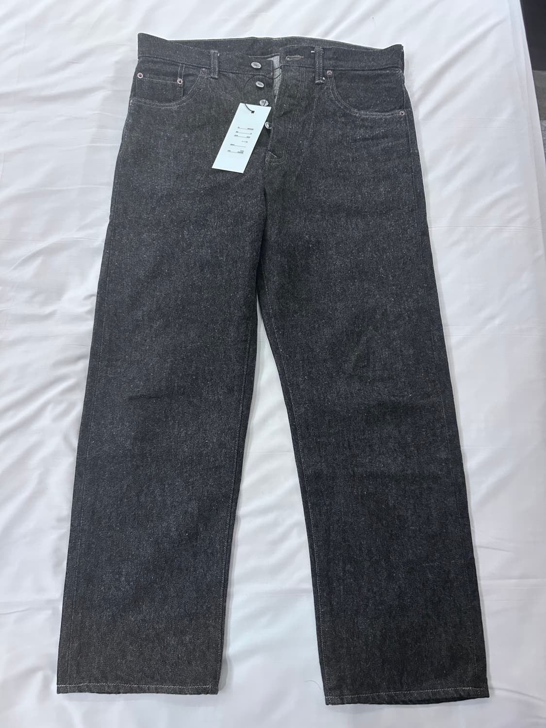 아프레쎄 블랙 워시드 데님 팬츠 32 상품이미지1