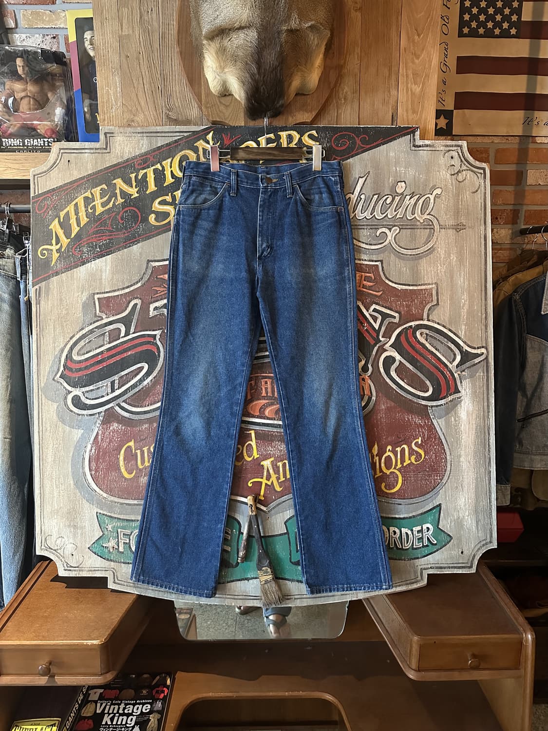 70s Vintage Wrangler Boots Denim Pants 상품이미지1