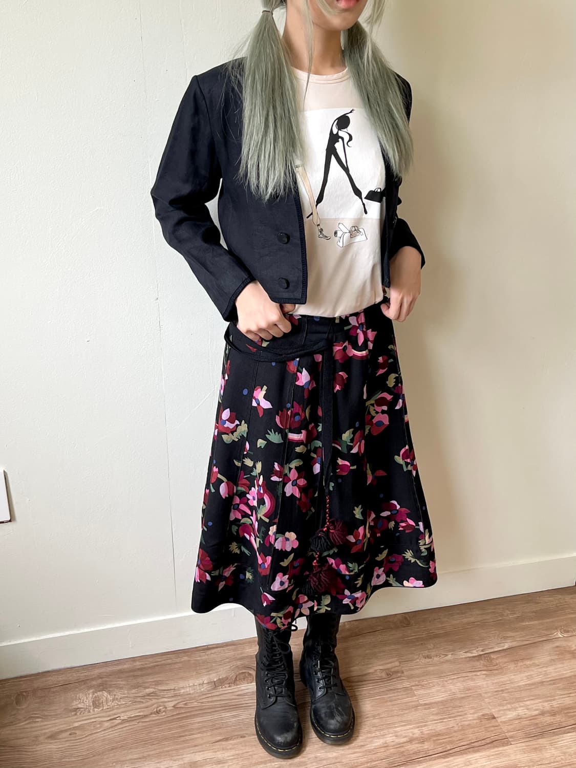Sonia rykiel 플라워 로브 스커트 상품이미지6