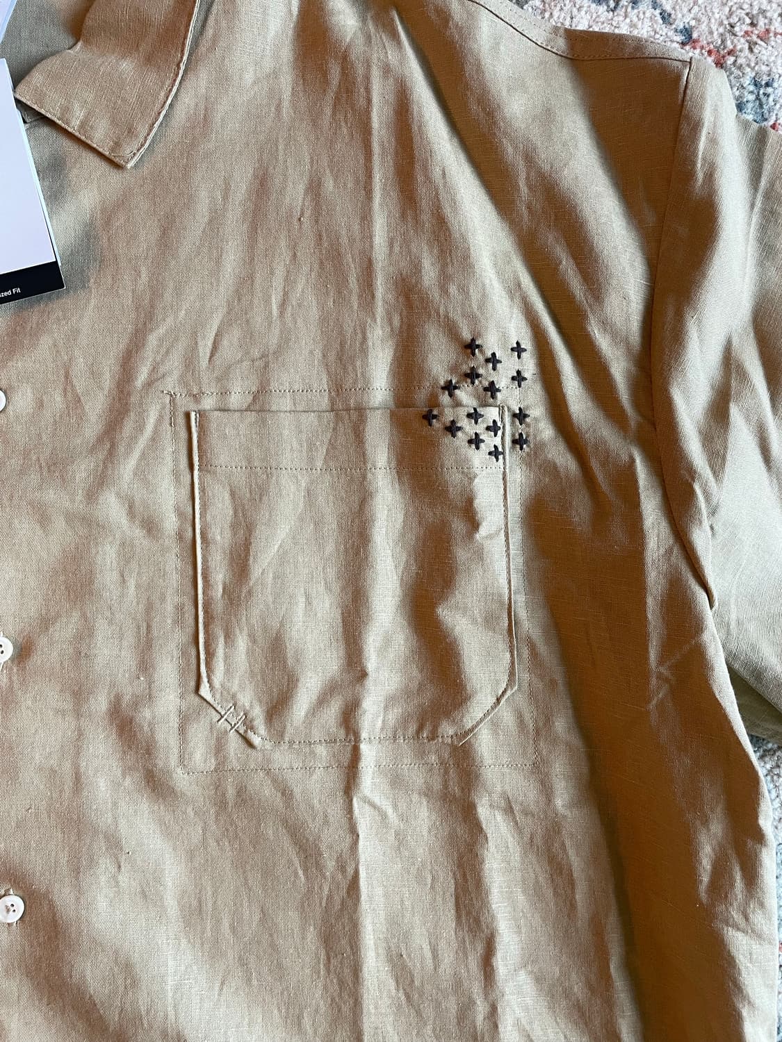 나이키 라이프 리넨 숏슬리브 셔츠(새제품.XXL) 상품이미지3