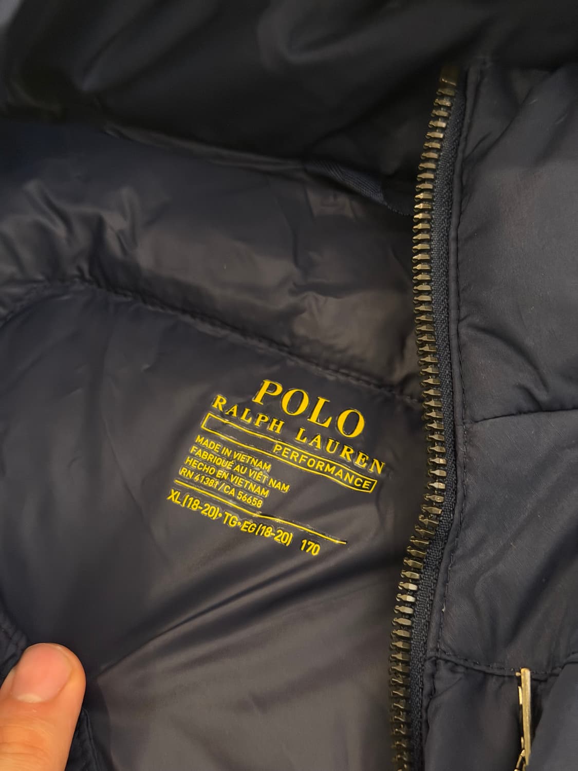 폴로 랄프로렌 덕다운 고프코어 후드 패딩 네이비 상품이미지4