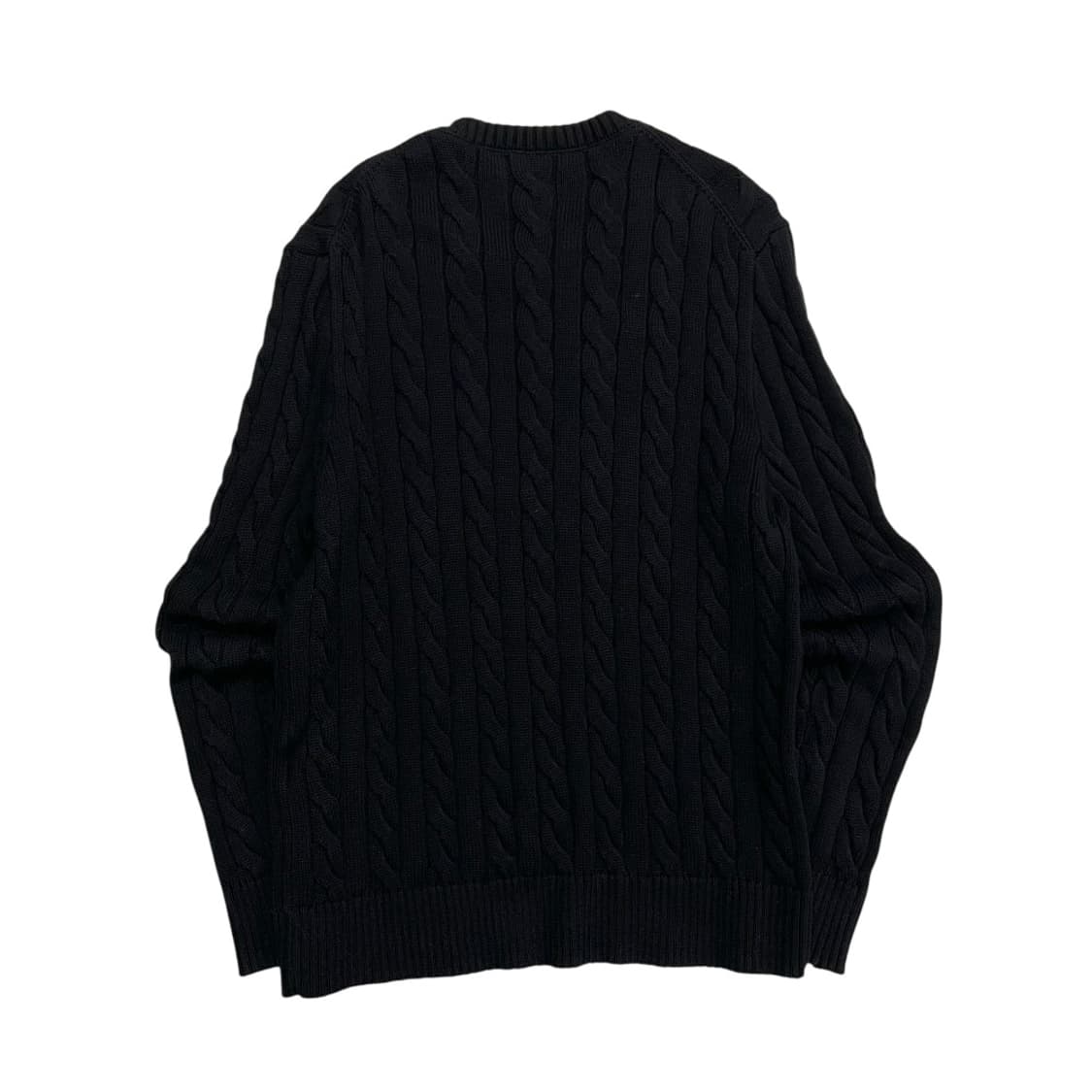 폴로 랄프로렌 레드포니 블랙 꽈배기 니트 L 상품이미지3