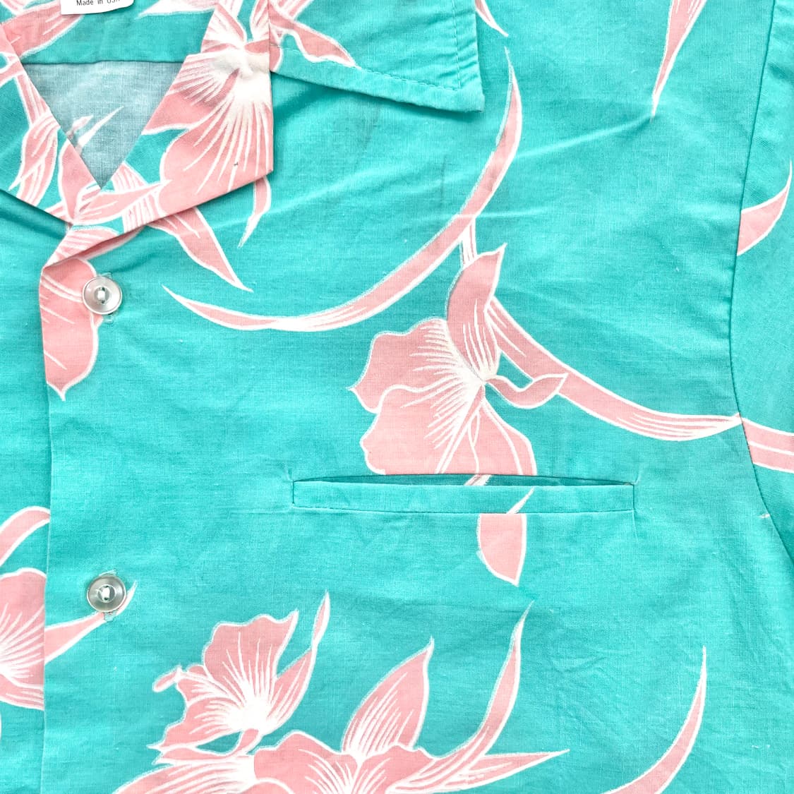 P&W 하와이 알로하 셔츠 M 상품이미지3
