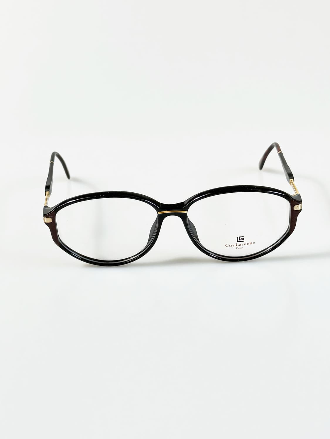 90s GUY LAROCHE PARIS 블랙 뿔테 스퀘어 빈티지 안경 상품이미지2