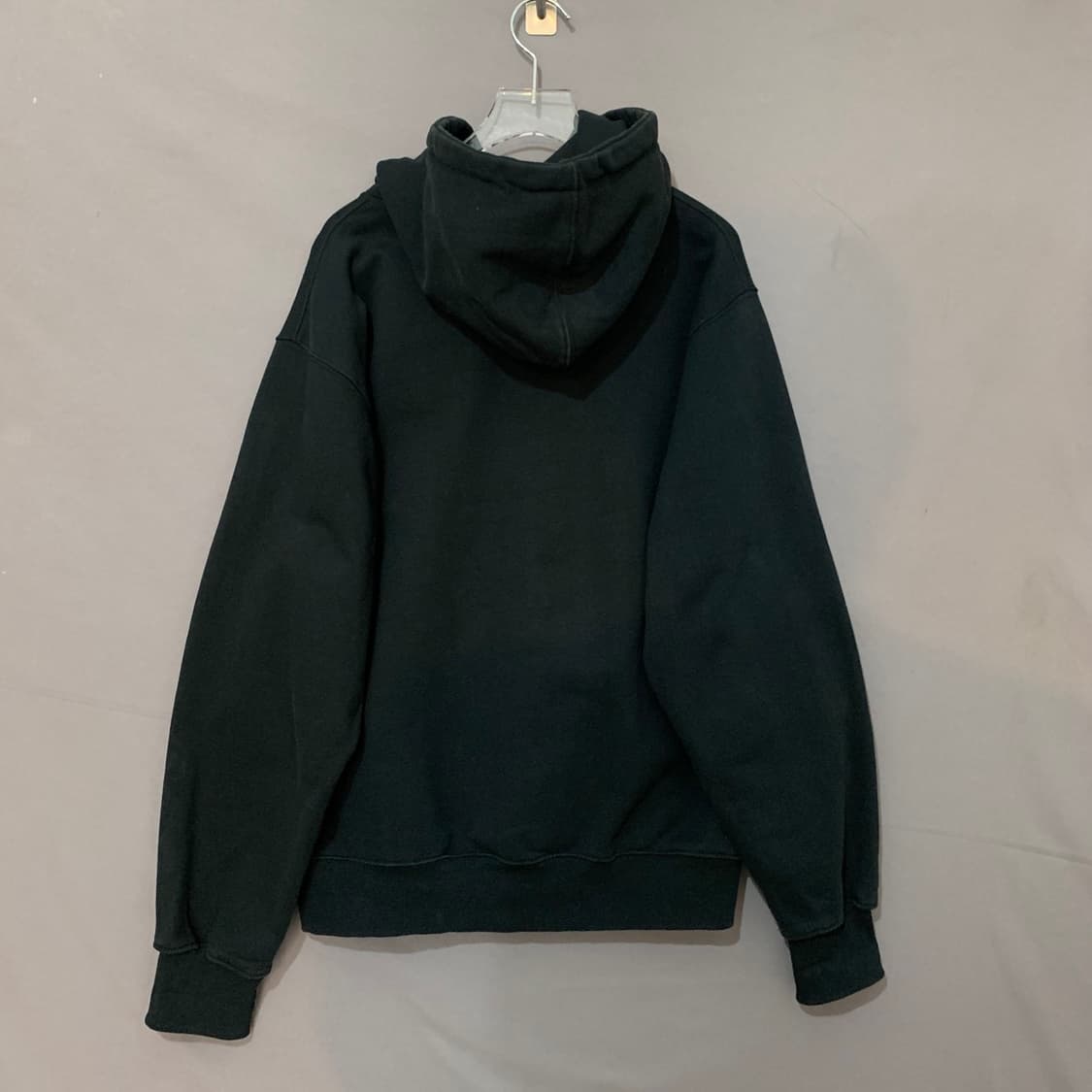 L 디스이즈네버댓 로고 레터링 자수 오버핏 기모 후드티 상품이미지2