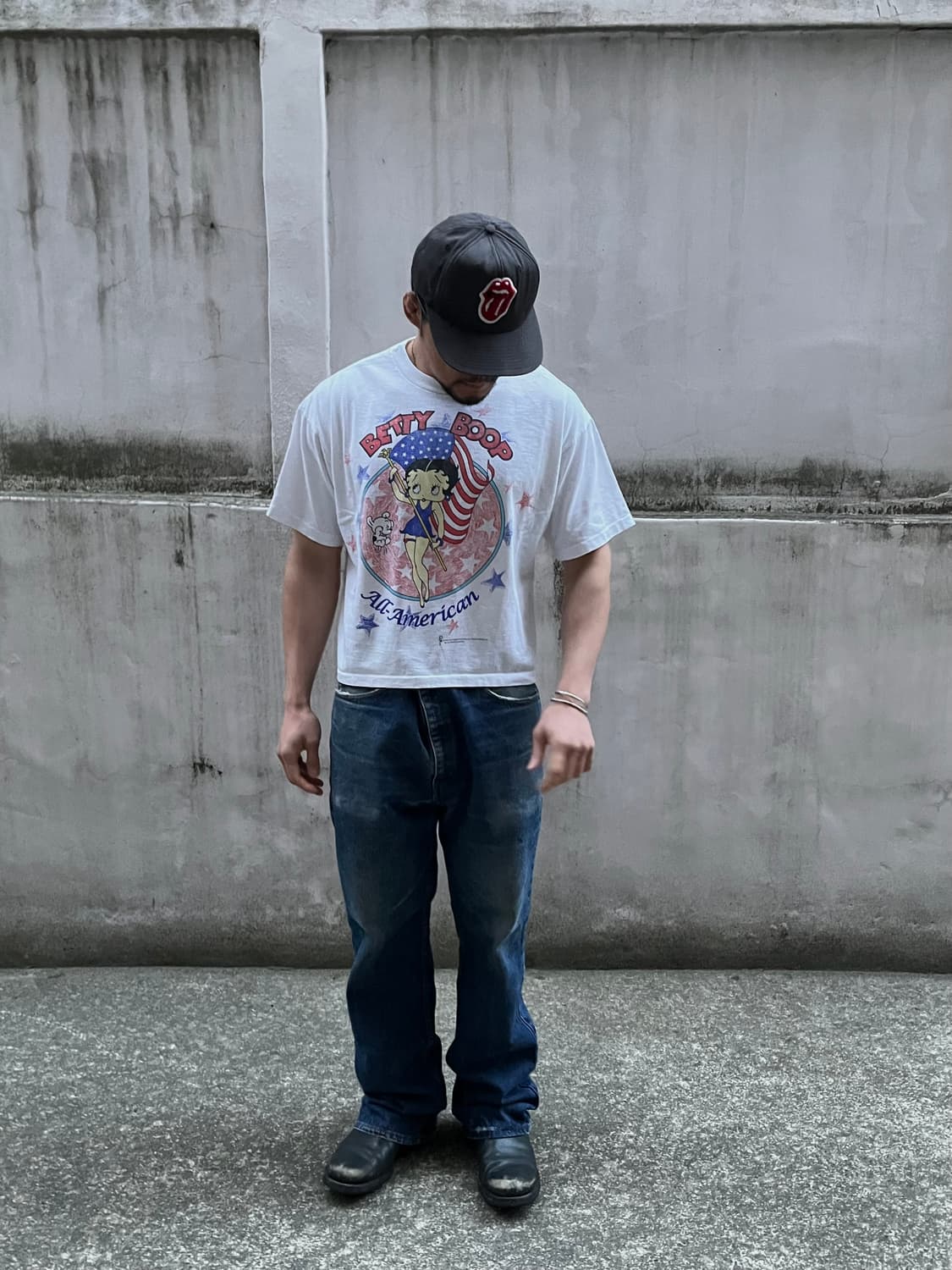 90s Betty Boop All American Crop T-shirt 상품이미지4