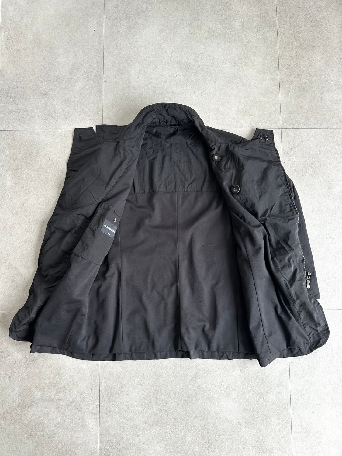 조르지오 알마니 아카이브 하이넥 왁스코팅 테크 자켓 상품이미지7