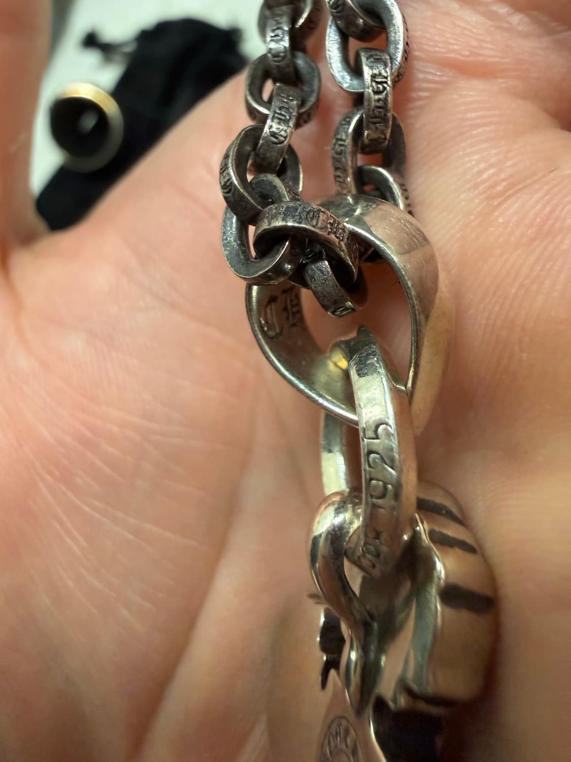 크롬하츠 필리그리 위드 베일 xs + 스몰 페이퍼 체인 24인치 상품이미지5