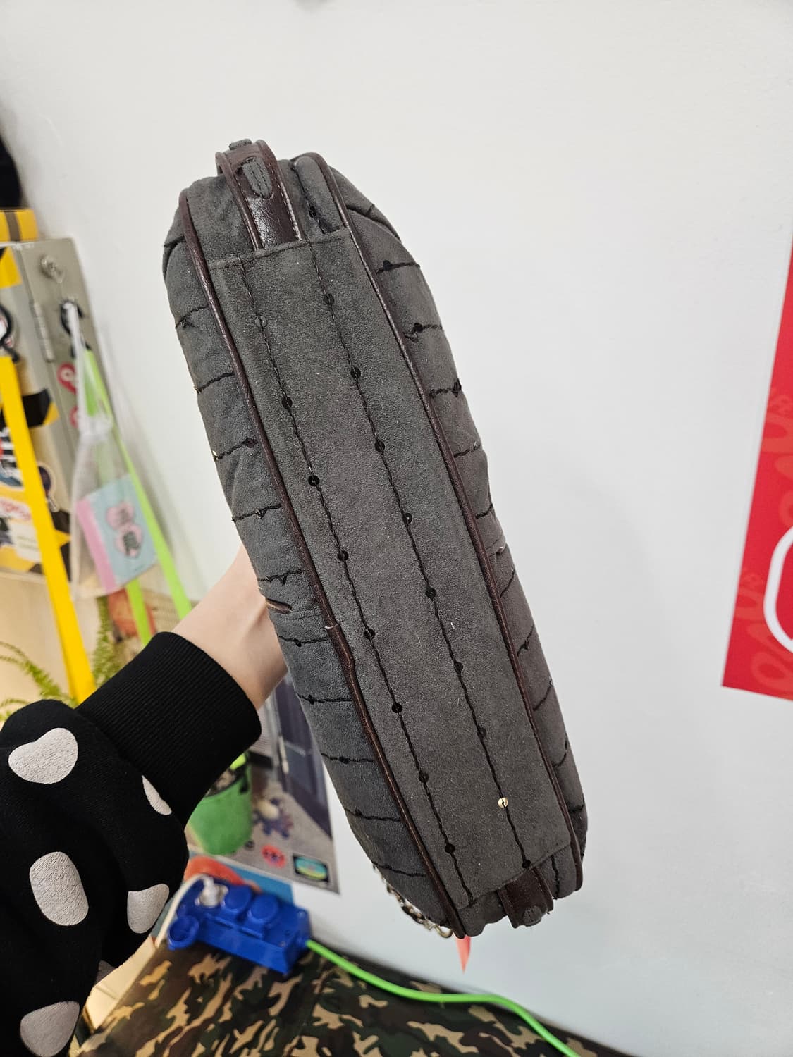 빈티지 스웨이드 숄더백 상품이미지5