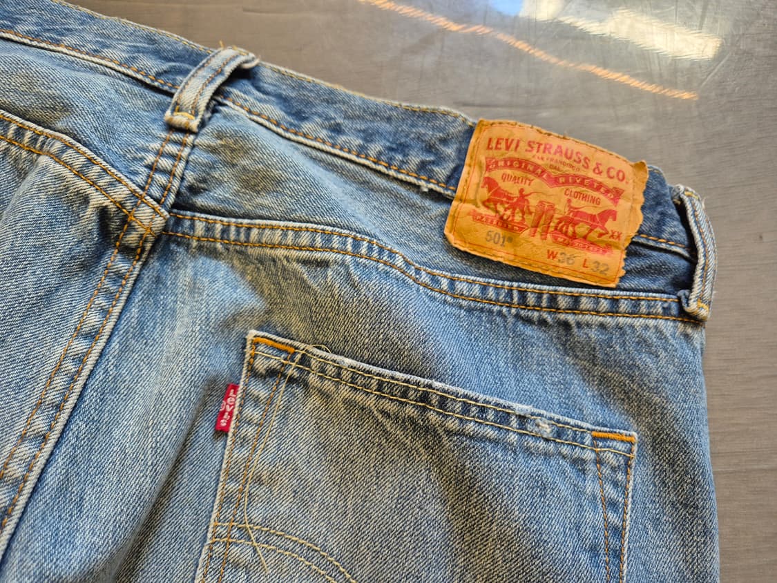 리바이스 501 하드 디스트레스드 팬츠 상품이미지6