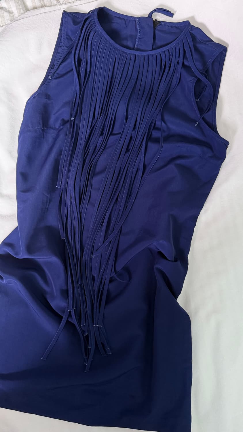 Blue fringe dress 상품이미지4