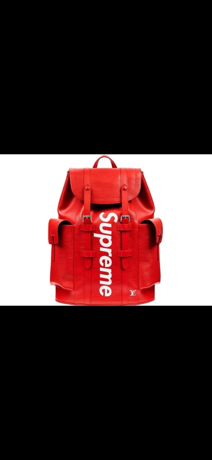 루이비통 슈프림 크리스토퍼 PM백팩레드 새상품 상품이미지3
