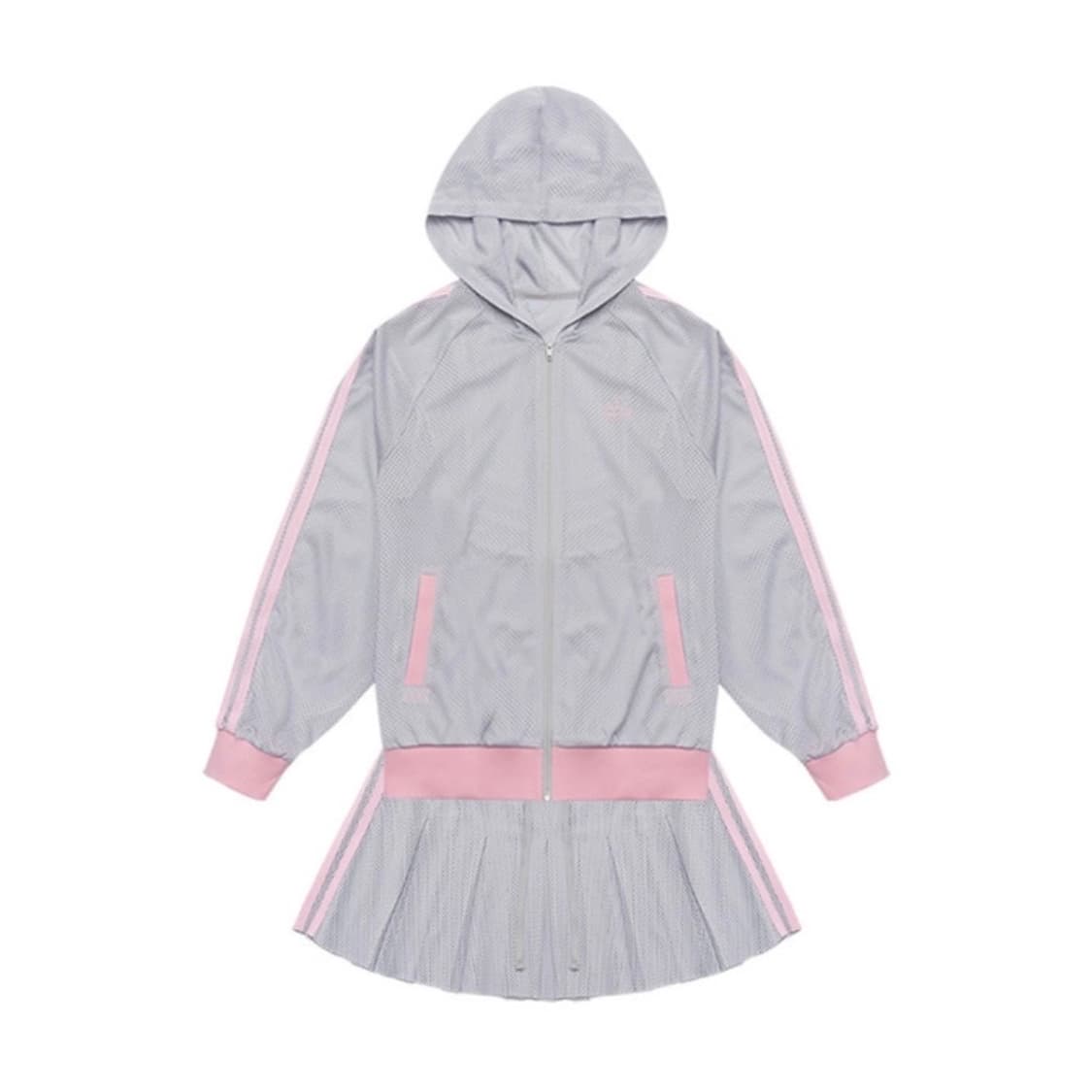 퍼피북클럽 PBC mesh zip up set (gray) 상품이미지3
