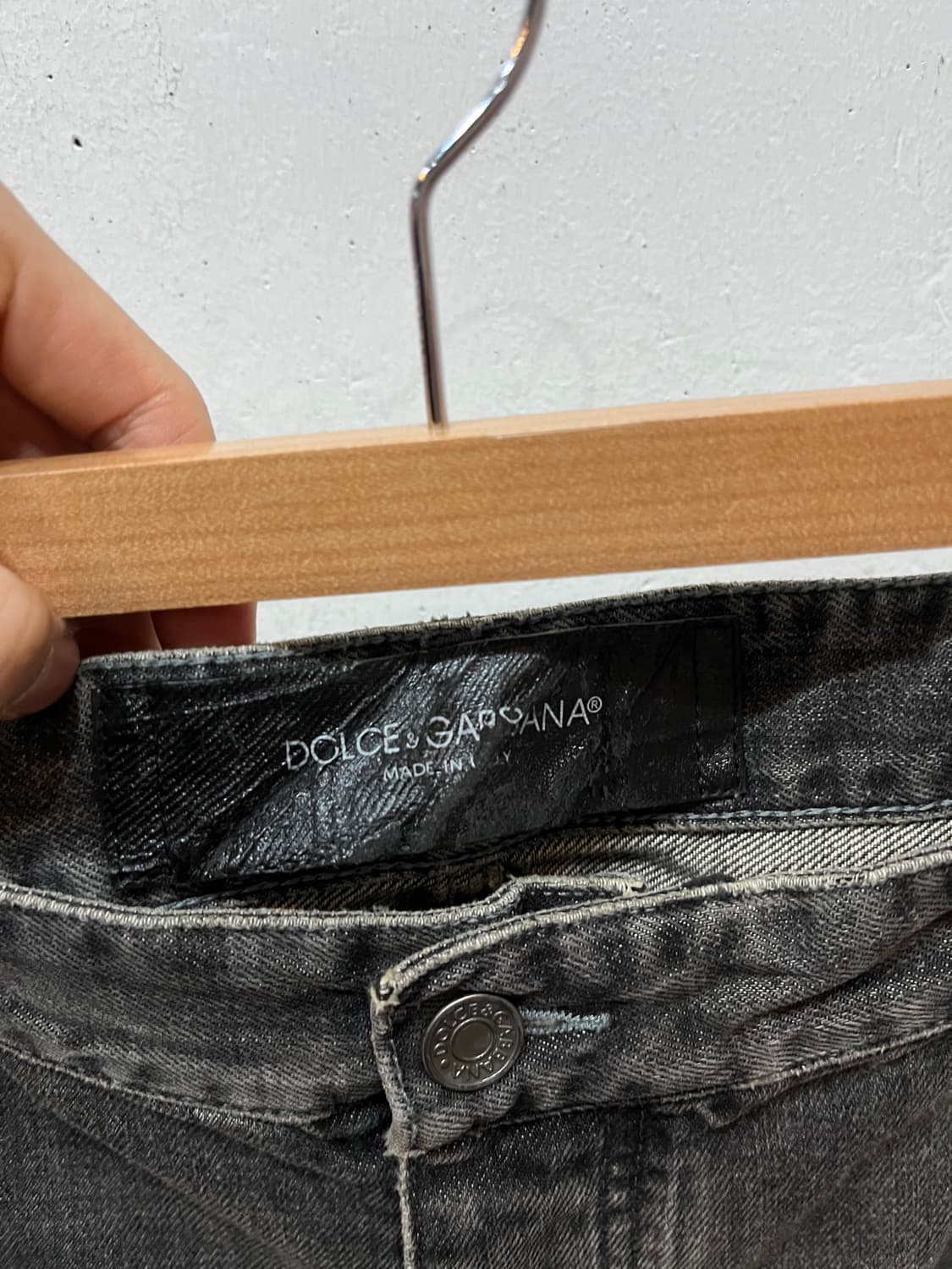 돌체앤가바나 14골드 디스 워시드 블랙 데님팬츠  상품이미지9
