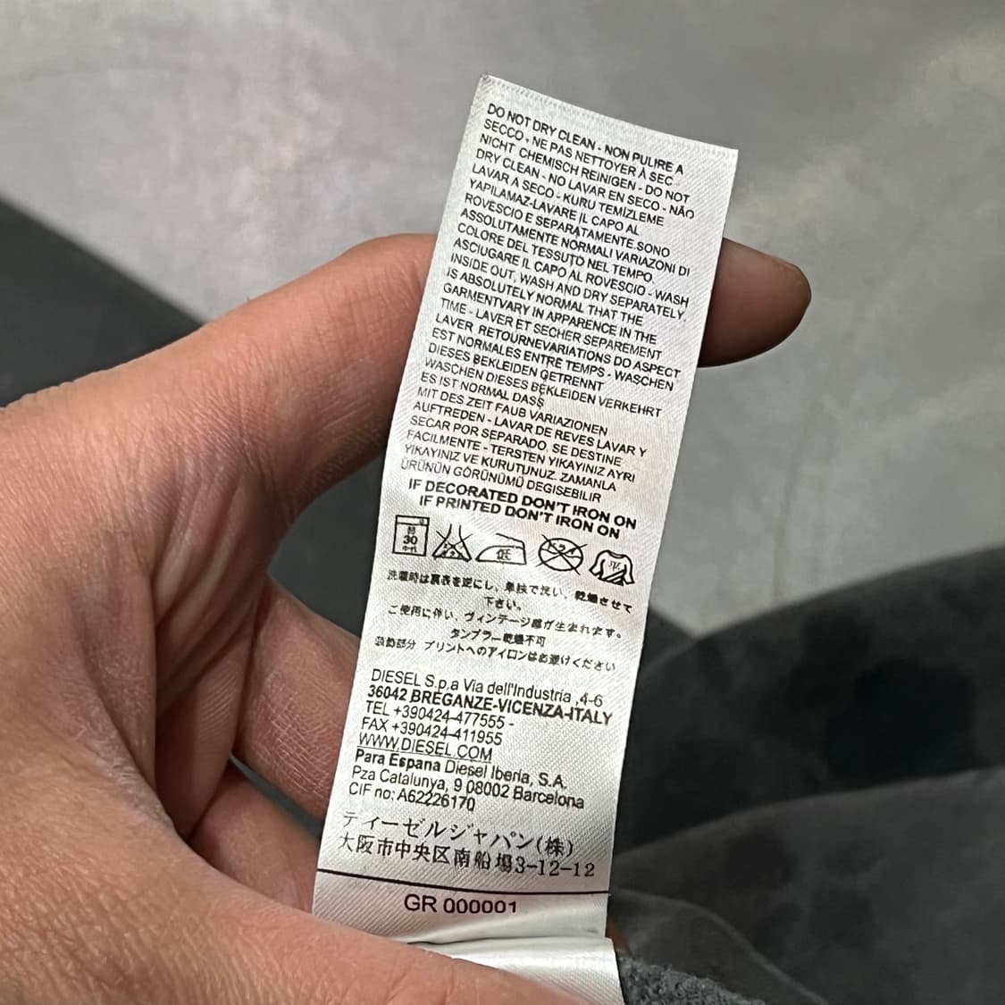  디젤 그래픽 맨투맨 y15626 상품이미지9