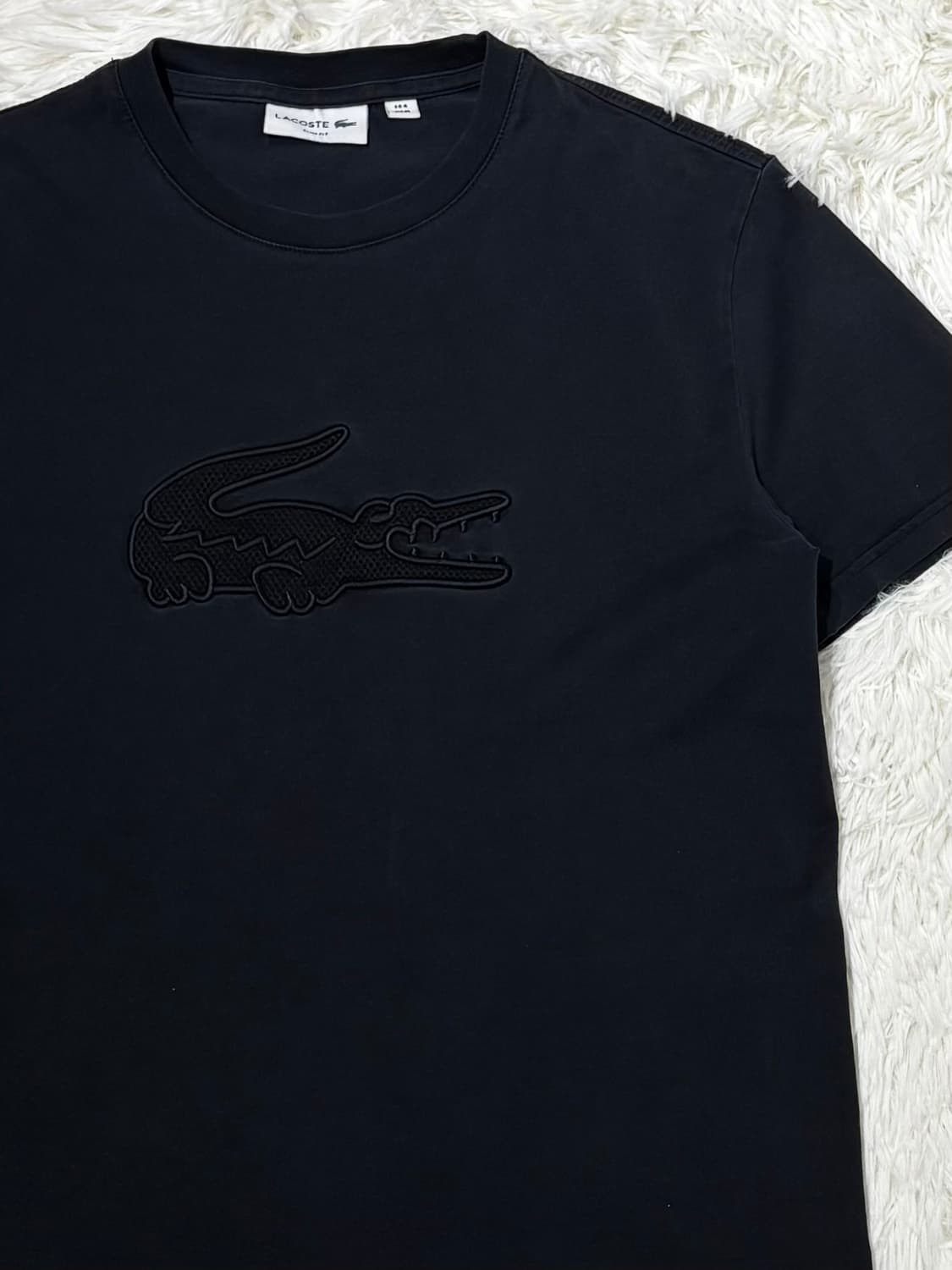 라코스테 블랙 빅로고 반팔 상품이미지5