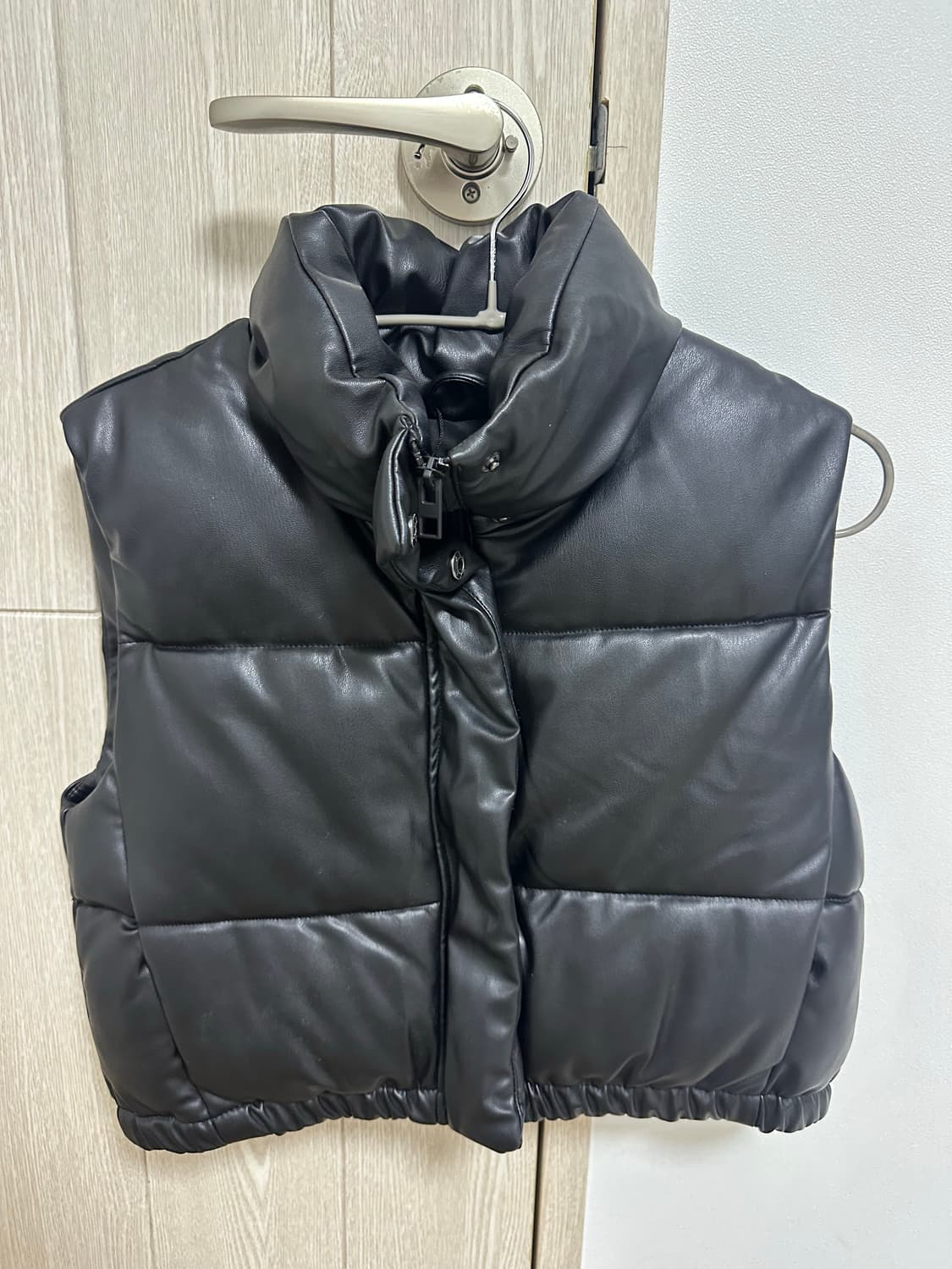 자라 레더 패딩베스트 상품이미지2