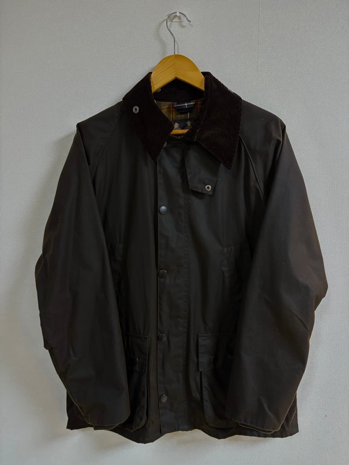 Barbour 바버 비데일 남성용 왁스 자켓 (올리브, 38) 상품이미지1