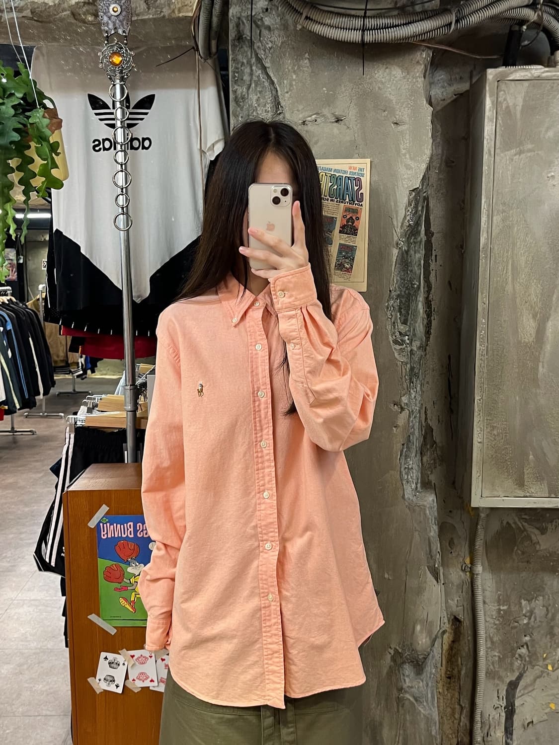 폴로 랄프로렌 셔츠 코랄 M #csz404 상품이미지2