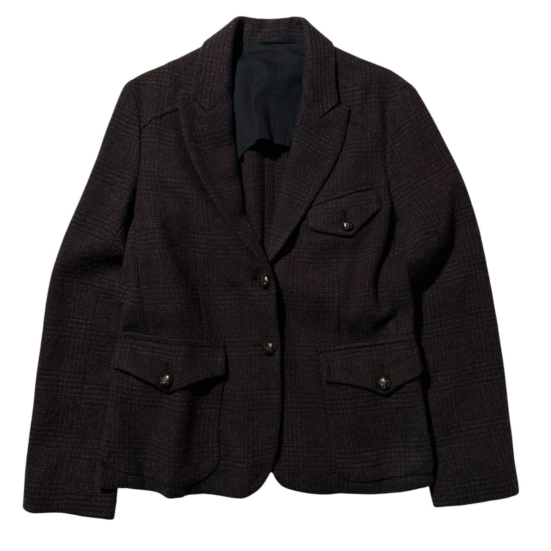 마가렛 호웰 글렌 체크 울 헌팅 싱글 블레이저 자켓 상품이미지1