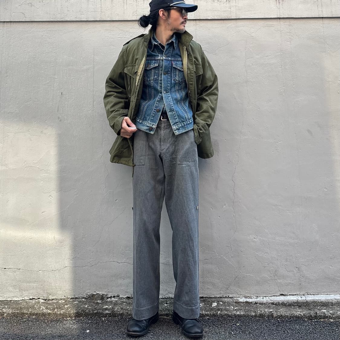 아페쎄 헤비 드릴 코튼 워크 팬츠 상품이미지1