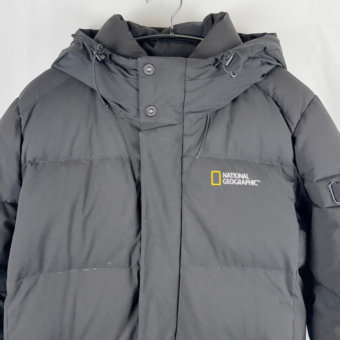 (90) 내셔널지오그래픽 덕다운 롱패딩 블랙 상품이미지3