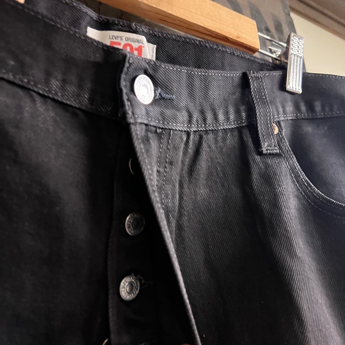리바이스 501 블랙진 42x30 Size 데드스탁 260318-4 상품이미지4