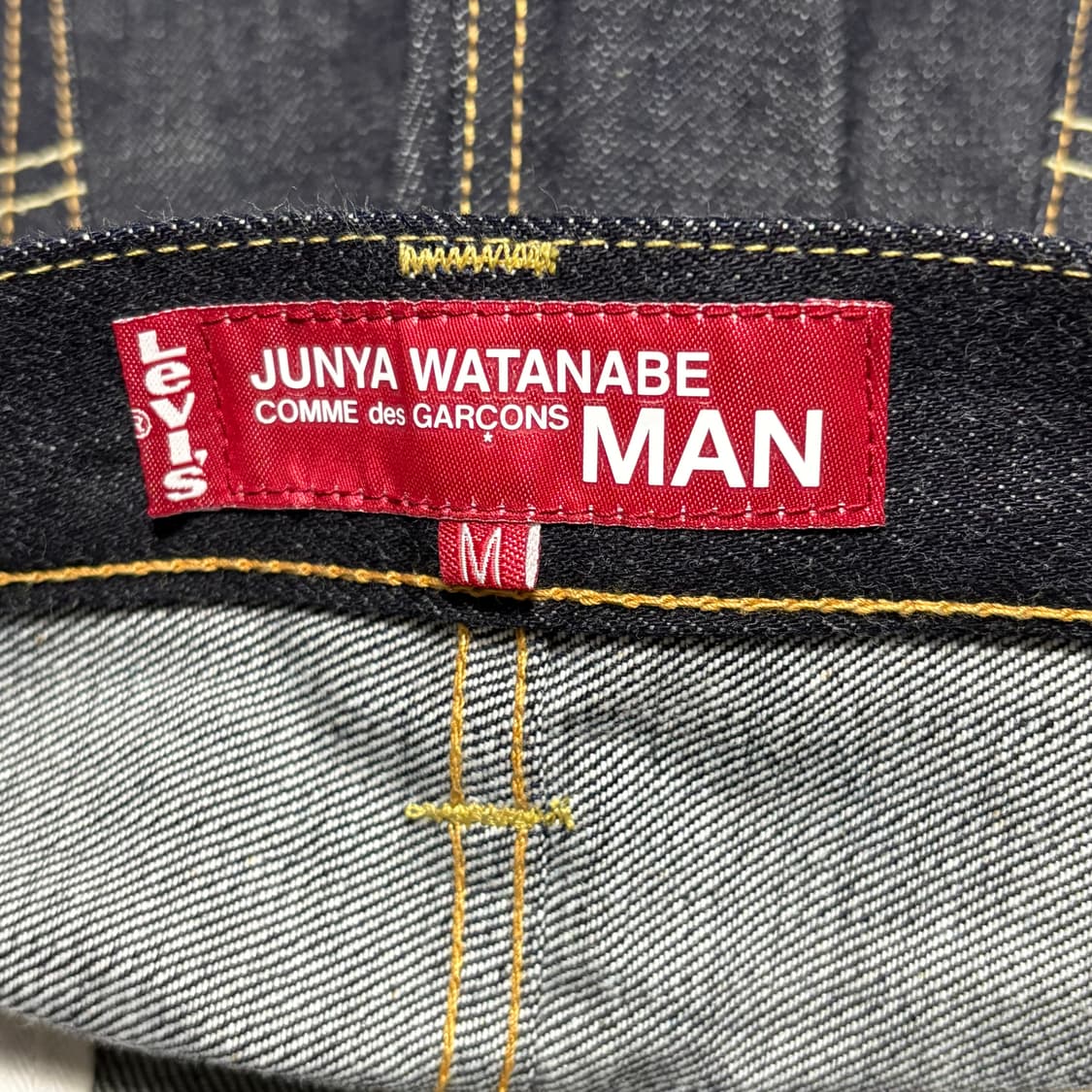 M 준야 와타나베 X 리바이스 가죽 패치 데넴 팬츠 상품이미지4