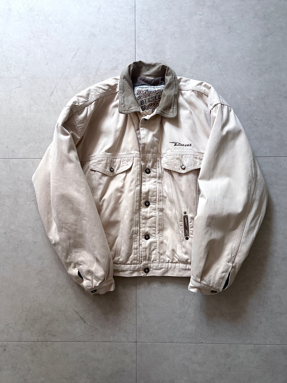 1990's DIESEL italy 울 블랭킷 트러커 상품이미지1