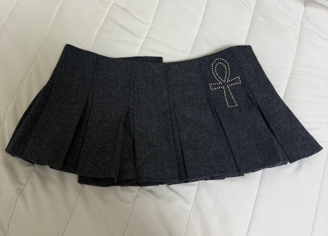 [급처] 스컬프터 제니 치마 울 마이크로 랩 스커트 상품이미지8