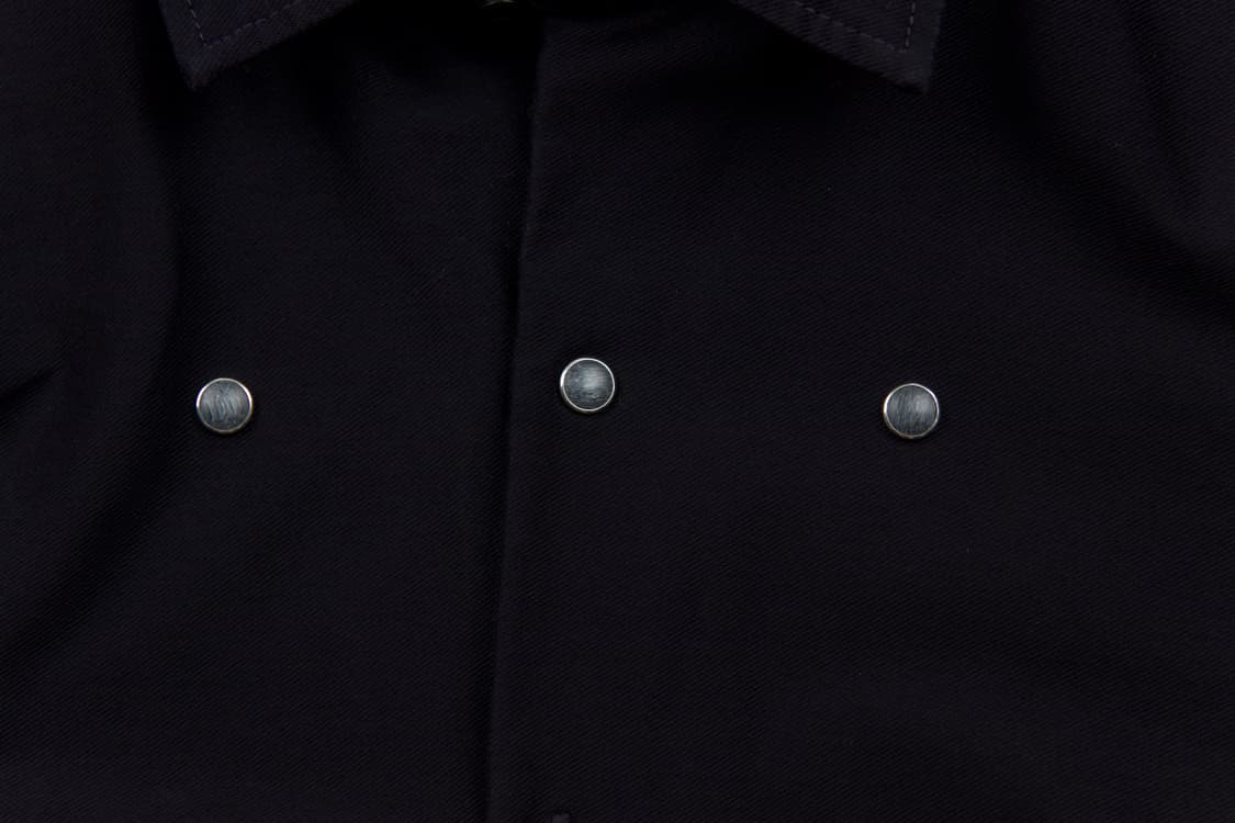 PORTER CLASSIC 스트레치 셔츠 블랙  상품이미지3