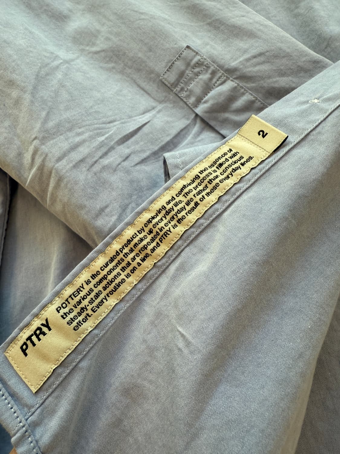 포터리 컴포트 셔츠 삭스컬러 2(105) 상품이미지7