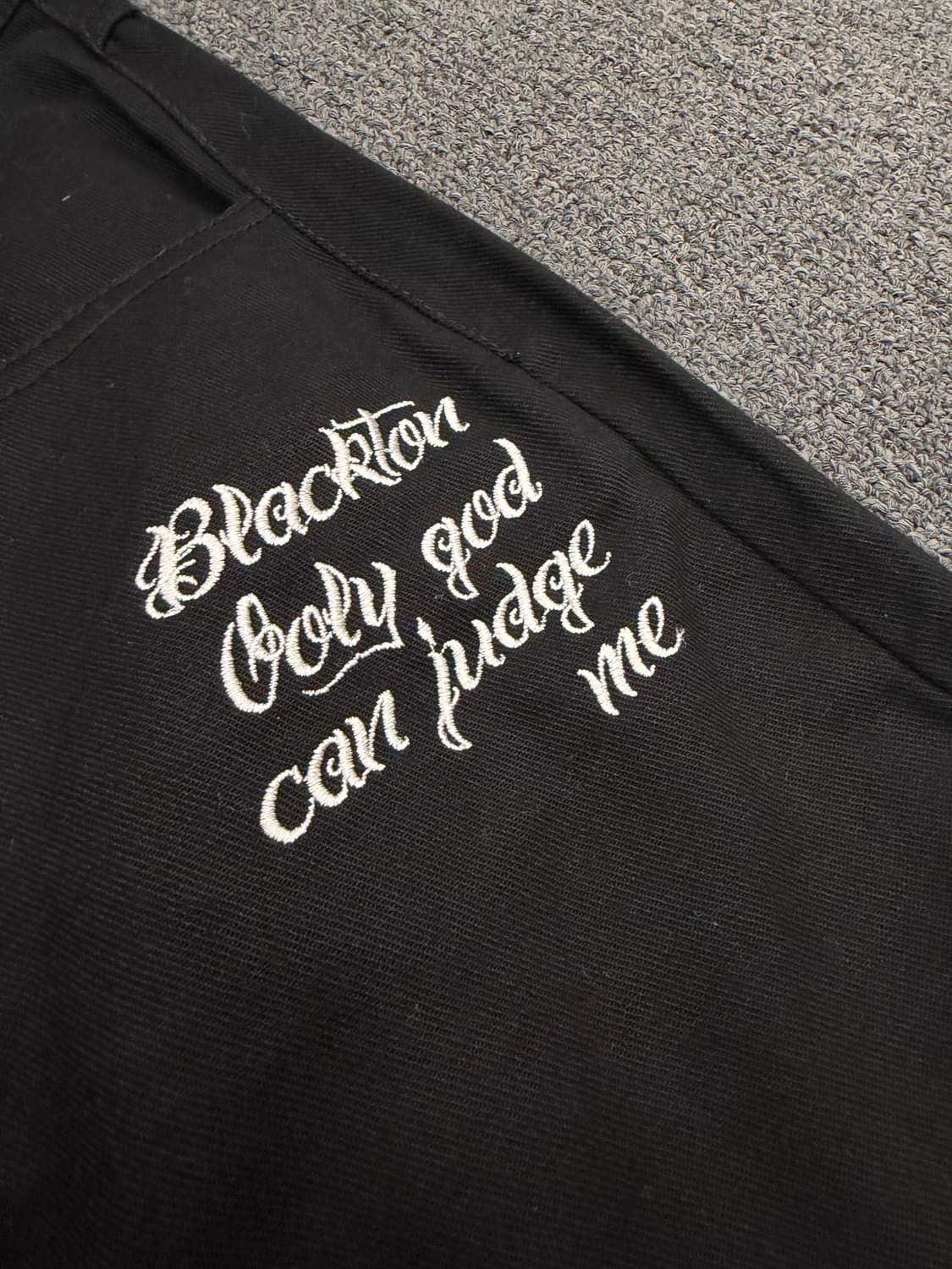36) Blackton 빈티지 자수 워크팬츠 상품이미지3